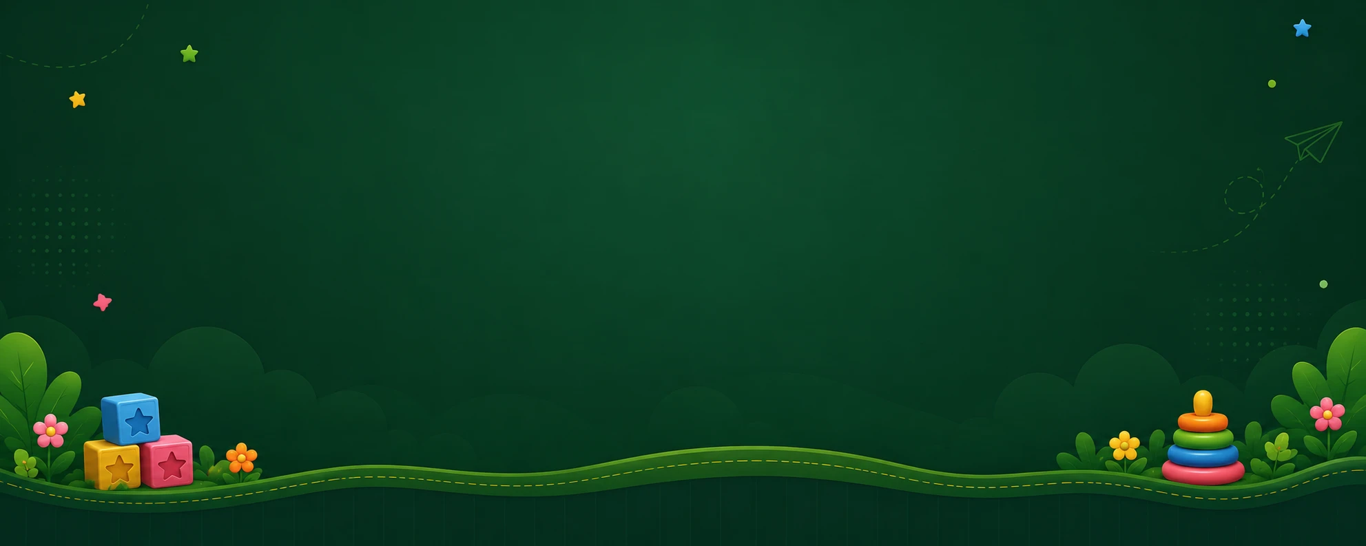 Kidora Preschool Footer Background